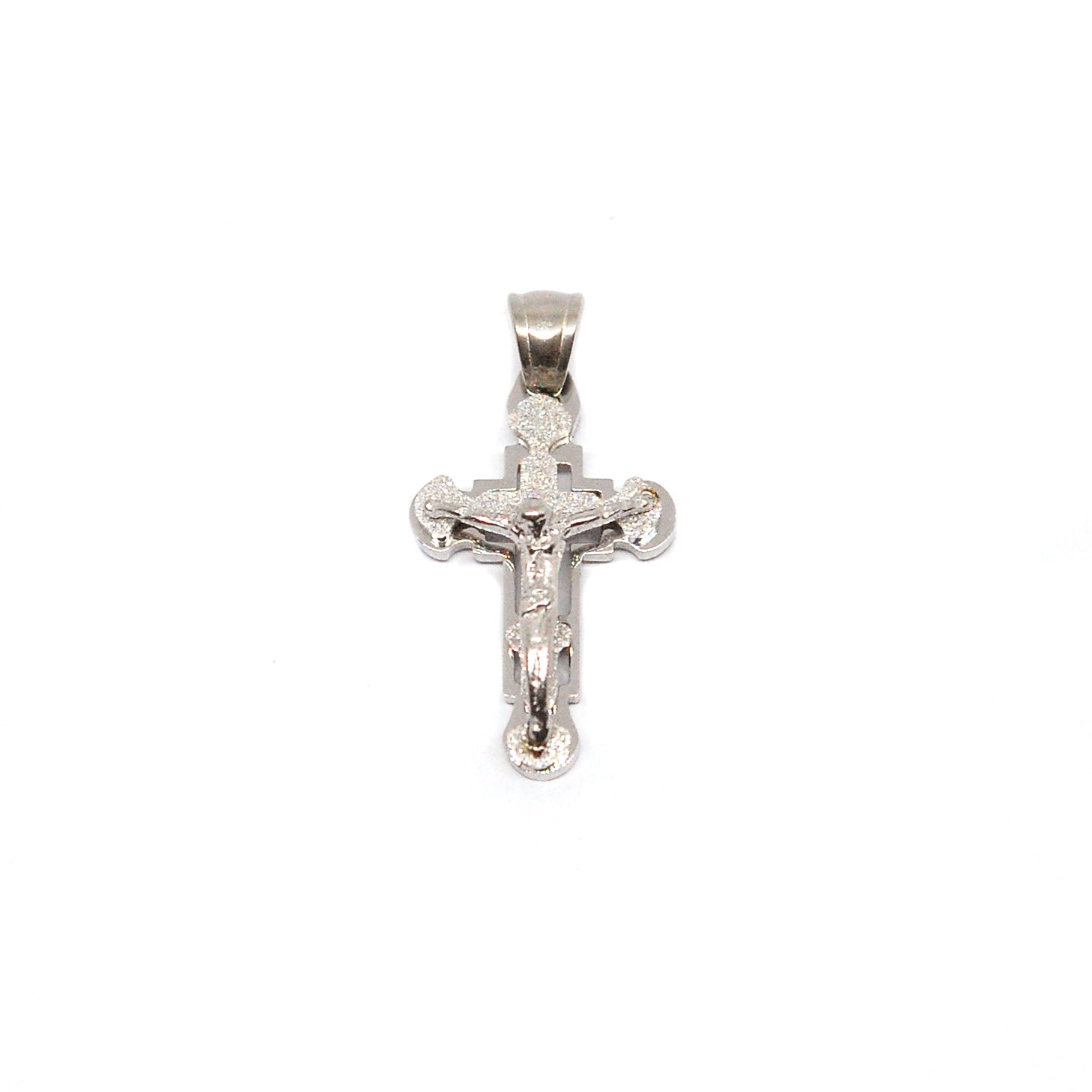 ESP 8059: S/S SB Jesus Christ Crucifix w/ Glossy Edges