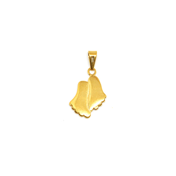 ESP 5762 Gold Plated Footsteps Pendant EMO Jewelry Philippines