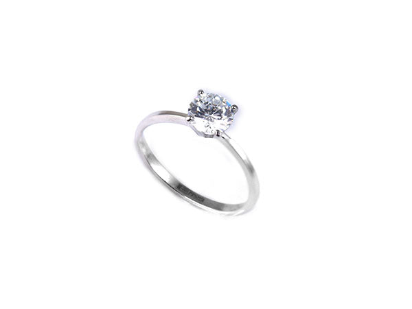 ESR 6603: Sylvia 1-Carat 4-Prong Brilliant Ring