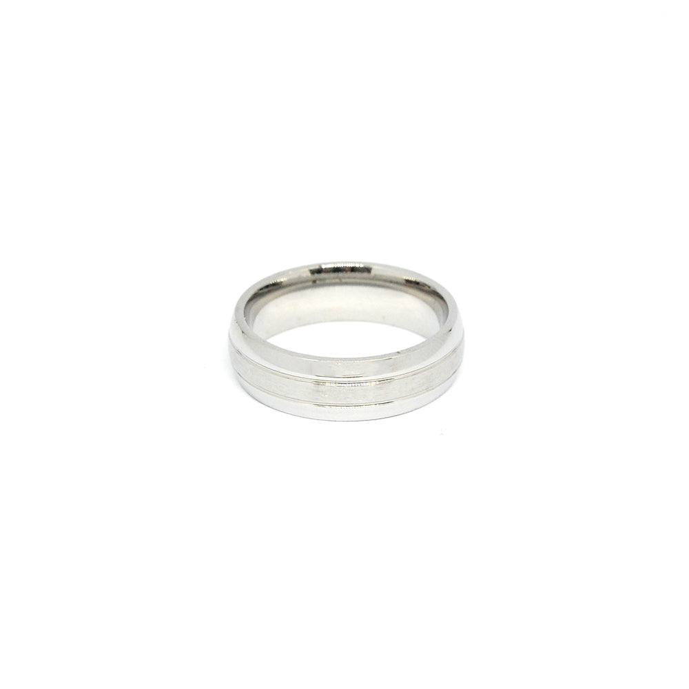 ESR 7225: Olive Curved Glossy Ring w/ 2-Lined Center