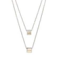 ESN 5706: Double Plain Dice Necklace w/ 14.5