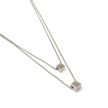 ESN 5706: Double Plain Dice Necklace w/ 14.5