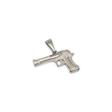 ESE 6175: Large S/S Gun Lovin' Pendant