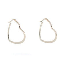 ESE 6994: 38mm Flat Heart Hoop Earrings