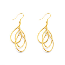 ESE 7995: All IPG 3-TearDrop Outlined Earrings