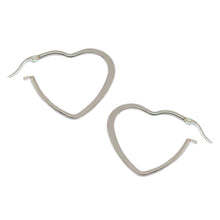 ESE 6994: 38mm Flat Heart Hoop Earrings