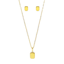 SET 7616: Gold Plated Baby Tab (8mmx12mm) Set