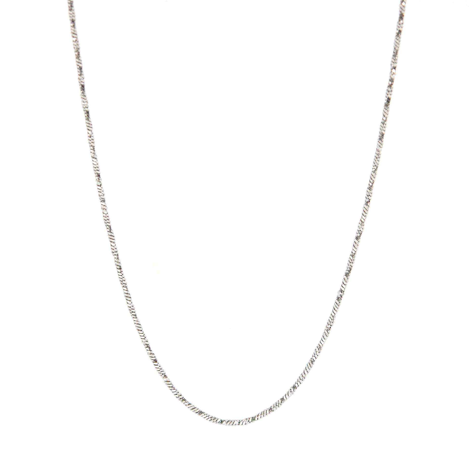 ESCH 7789: 19" S/S Twisted Square Snake Chain