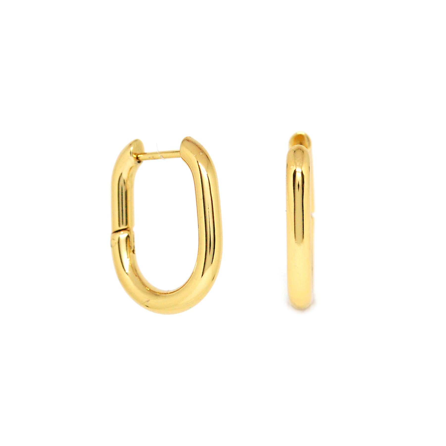 ESE 7878: All IPG Rounded Oval Outline Hoops