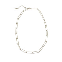 ESN 7984: Delicate S/S Long Paper Clip Necklace (18
