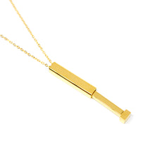 ESN 7985: All IPG Elegant Adjustable Bar Necklace (18.5