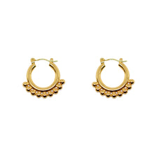 ESE 7993: All IPG 9-Ball 20mm Hoop Earrings