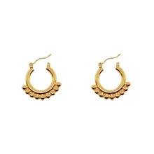 ESE 7993: All IPG 9-Ball 20mm Hoop Earrings