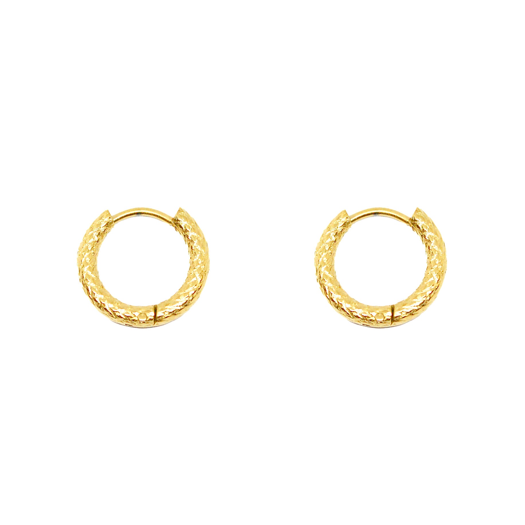ESE 7997: All IPG 15mm Delicately Etched Hoops