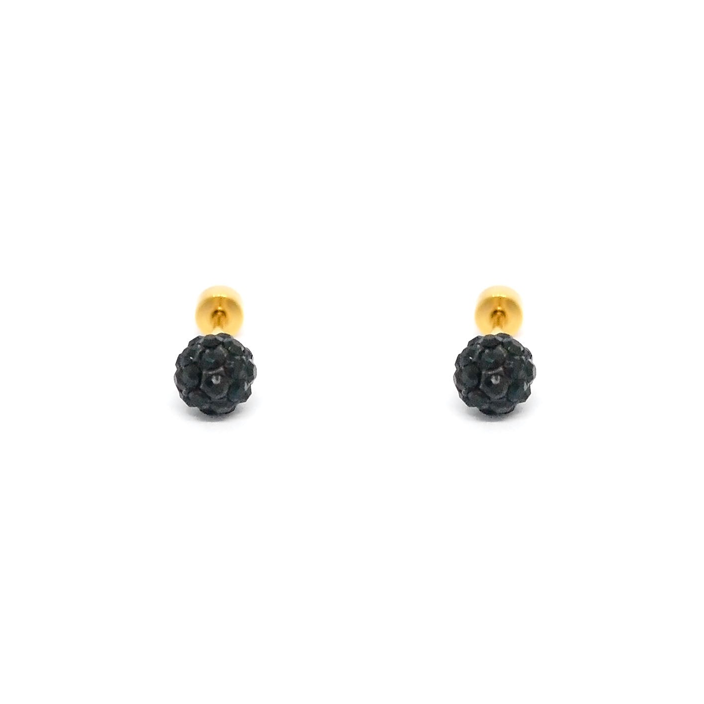 ESE 8030: All IPG Multi- Studded 6mm Cz Studs w/ Baby Safe Chapita