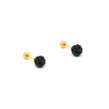 ESE 8030: All IPG Multi- Studded 6mm Cz Studs w/ Baby Safe Chapita