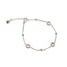 ESBL 8047: 4x Baby Ball & 3x Enclosed Cz Bracelet