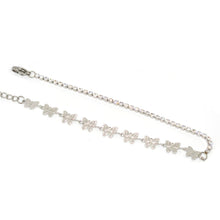 ESA 8075: 10-Baby Butterfly Anklet w/ 38 Cz (8.5