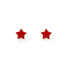 ESE 8080: All IPG Enamel Star Studs w/ Baby Safe Chapita