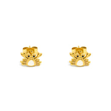 ESE 8147: All IPG Baby Crab w/ Mop Ctr Stud Earrings