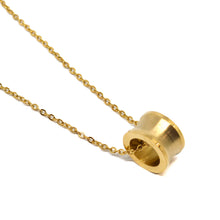 ESN 8177: All IPG Thick Barrel Neckace w/ 19