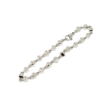 ESBL 8272: Glossy S/S Solid Multi-Dot Bracelet