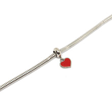 ESBL 8281: All IPG Adjustable Steel Blet w/ Baby Red Heart Charm