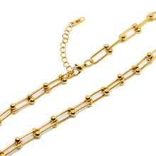 SET 8397: Tiffany All IPG Multi-Link U-Ball Necklace & Bracelet Set