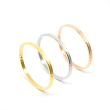 ESBG 8474: Set of 3 Criss-Cross Hard Bangle SS/YG/RG