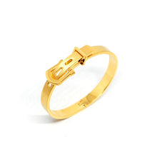 ESBG 8481: All IPG Matte Belt w/ Glossy IPG Buckle Hard Bangle (8mm)