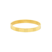 ESBG 8488: All IPG Glossy Louise Stripe Hard Bangle (8mm)