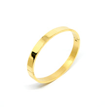 ESBG 8488: All IPG Glossy Louise Stripe Hard Bangle (8mm)