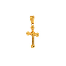 ESP 8522: All IPG Fleur de Lis Cross Pendant