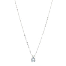ESN 8546: Claudine 7mm Cz Solitaire Necklace (17