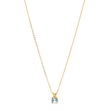 ESN 8547: All IPG Celine 7mm Cz Solitaire Neklace (17