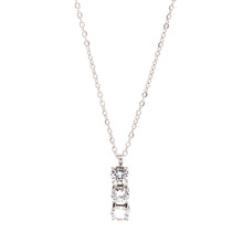 ESN 8548: Triple Dream 6mm Cz Solitaire Necklace (17