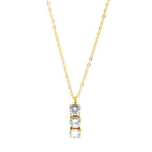 ESN 8549: All IPG Triple Dream 6mm Cz Solitaire Necklace (17