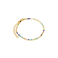 ESBL 8558: All IPG 58 Cz Multicolored Tennis Bracelet (2mm) ( 6.5