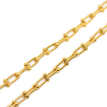 ESN 8569: All IPG Chunky U Link Necklace (17