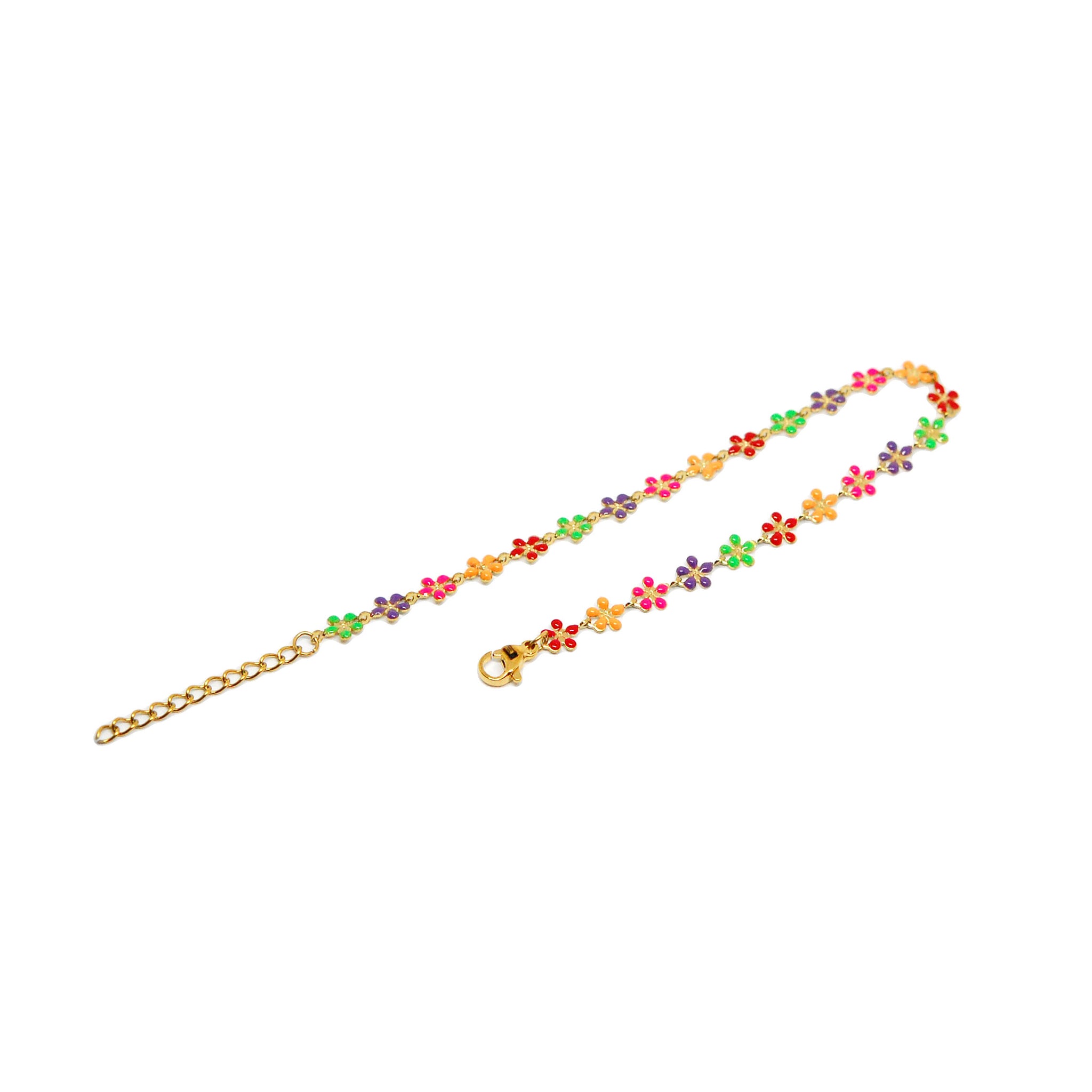 ESA 8577: Gold Plated 25 Mixed Color Peach Blossoms (8"+1")