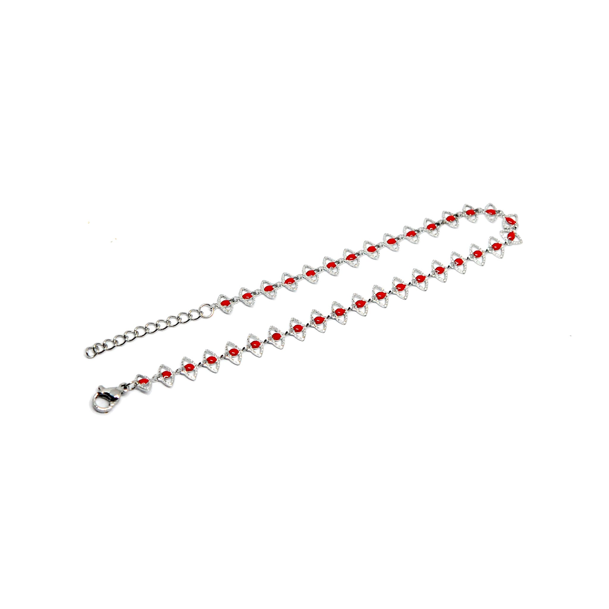 ESA 8578: Red Eyes Anklet (8"+1")