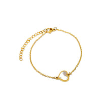 ESBL 8581: All IPG Mop Simple Heart Bracelet (6.5