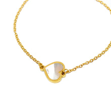 ESBL 8581: All IPG Mop Simple Heart Bracelet (6.5