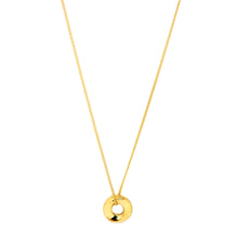 ESNL 8583: All IPG Minimalist Circle Pendant Necklace (16