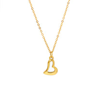 ESN 8585: All IPG Open Heart Necklace (16