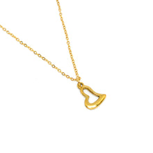 ESN 8585: All IPG Open Heart Necklace (16