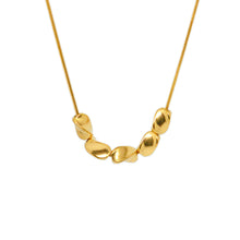 ESN 8586: All IPG 5 Twisted Beads Necklace (16