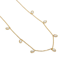 ESN 8587: All IPG 7 Lucky Oval Pearl Necklace (15