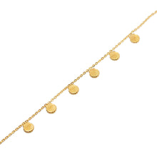 ESA 8591: Gold Plated 6 Sea Shell Anklet