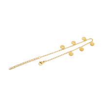 ESA 8591: Gold Plated 6 Sea Shell Anklet